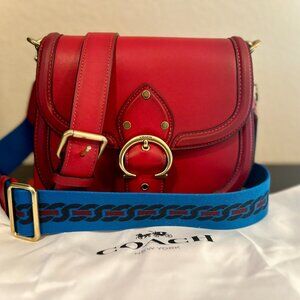 Coach Beat Saddle Bag in Apple Red